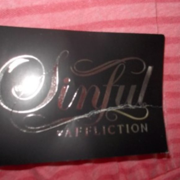 SINFUL BY AFFLICTION SIZE MEDIUM "LOVE & PRIDE" PINK DOLMAN SLEEVE UPRISING TOP - Picture 9 of 9